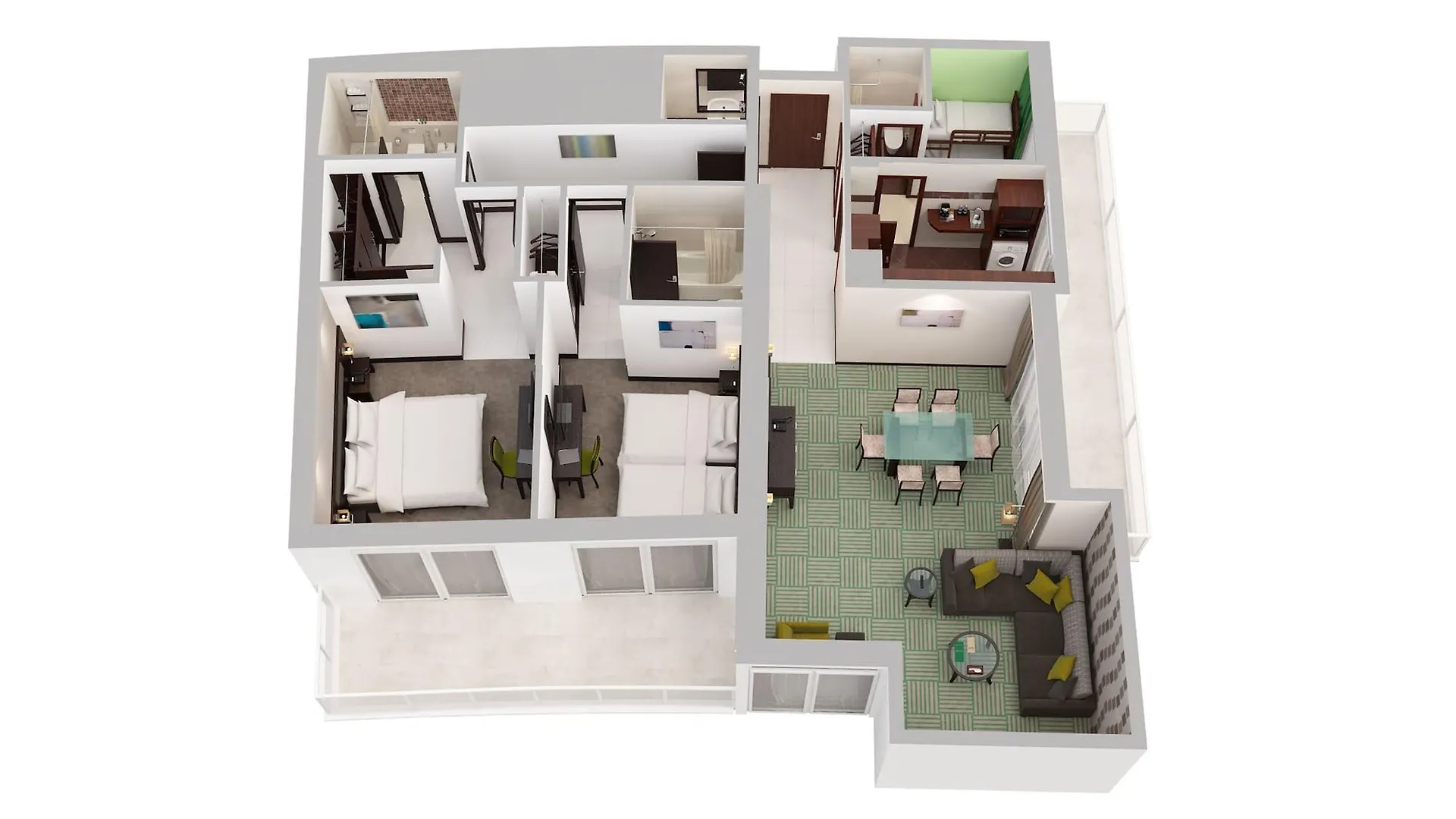 Flora Creek Deluxe Hotel Apartments, Dubai Lägenhetshotell