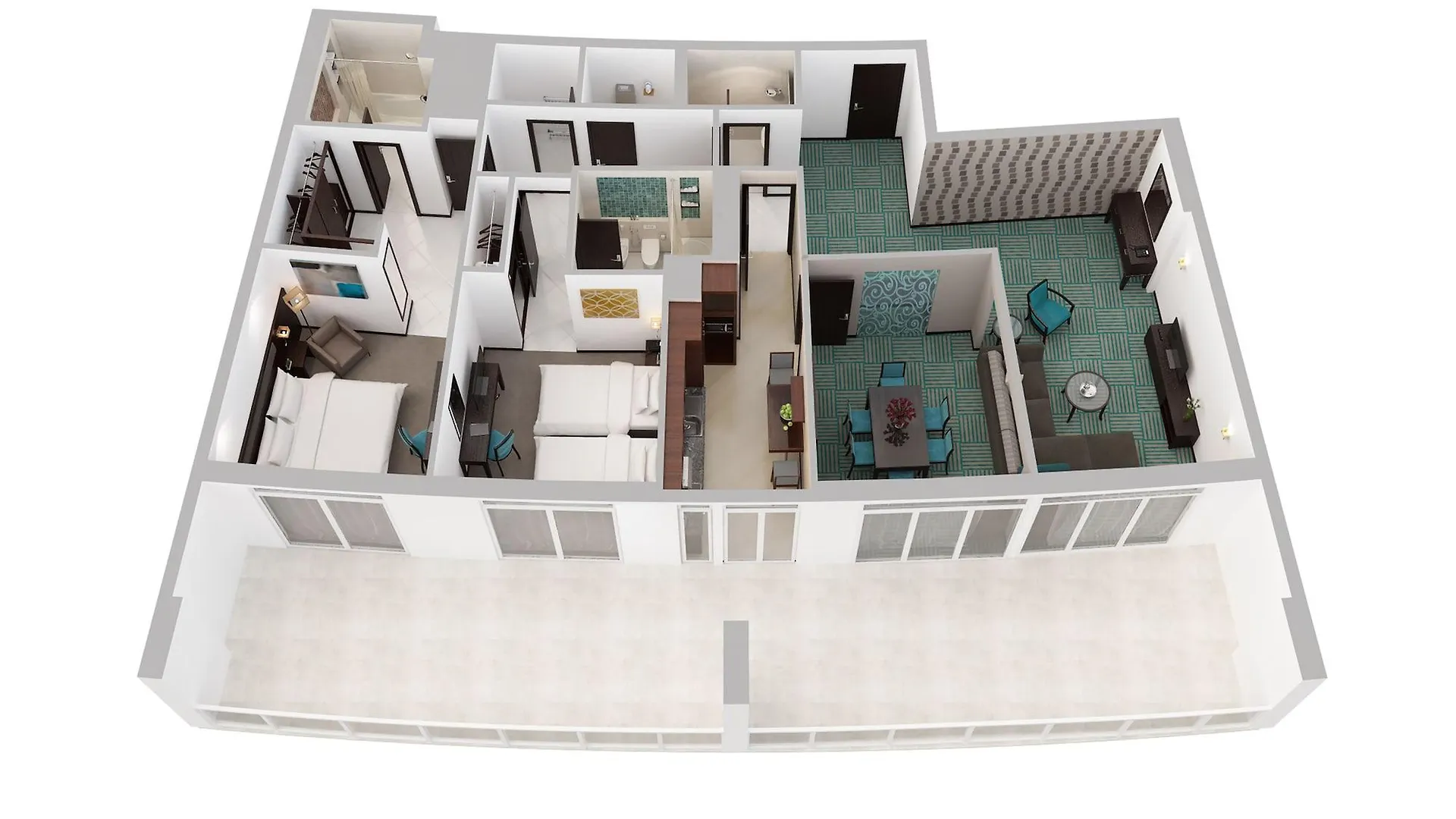 Flora Creek Deluxe Hotel Apartments, Dubaj 4*,